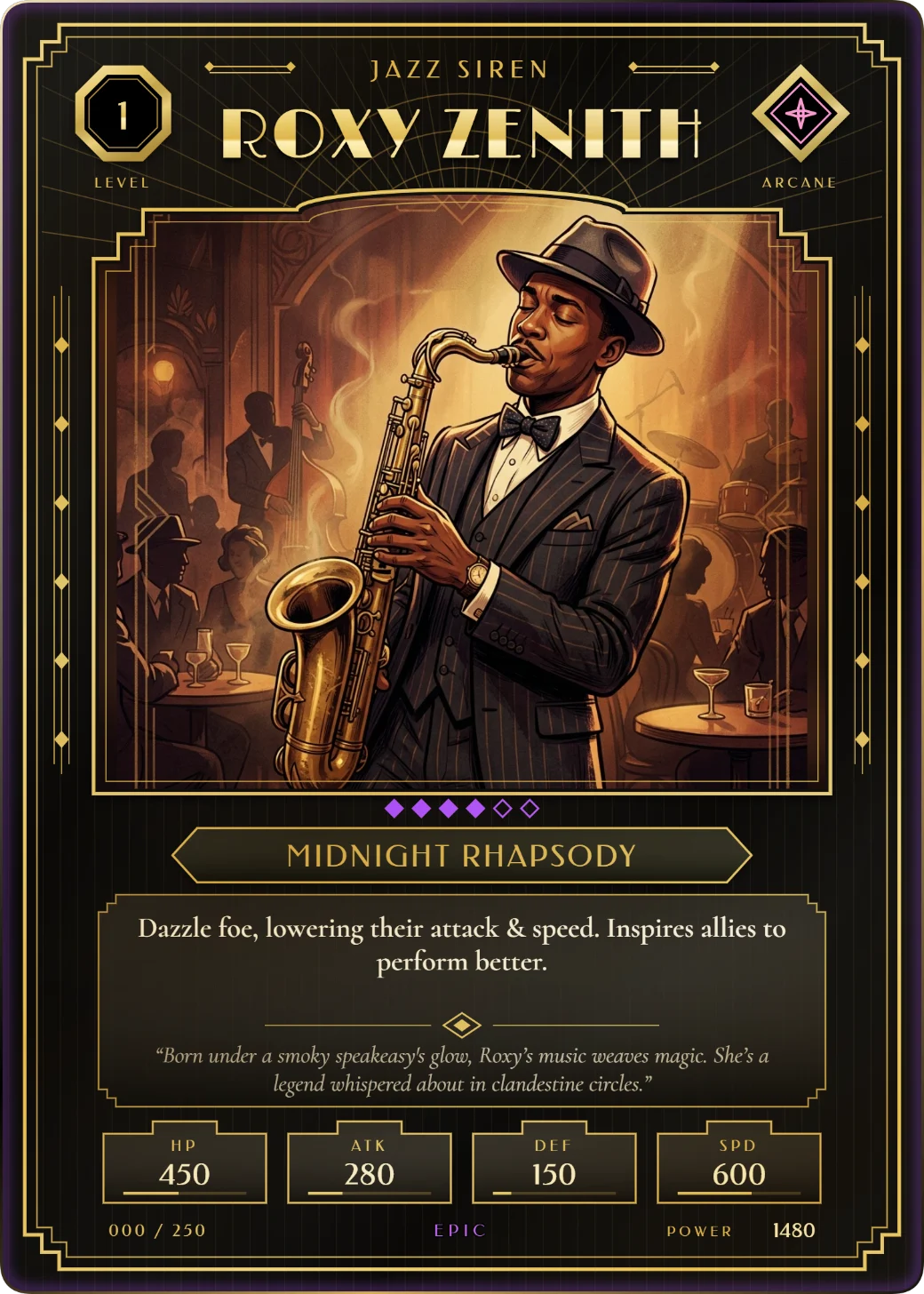 Grand Deco card in its Onyx and Gold colours