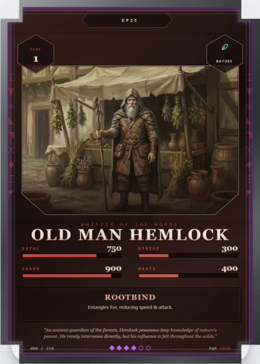Ashen Rune card in the Blood Rite palette