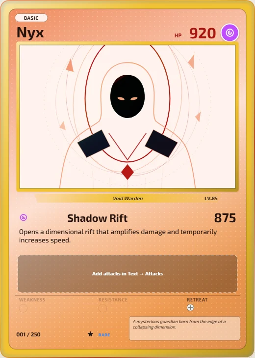 Critter League card in the Ember Red palette