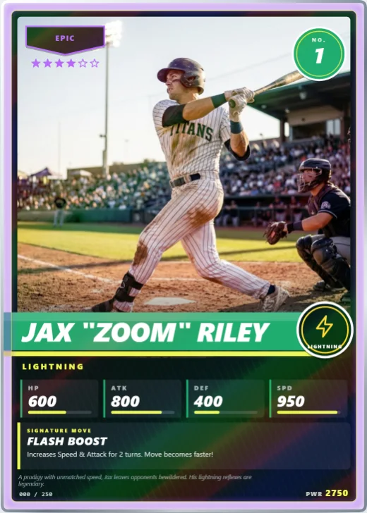 Stadium Star card in the Green Pitch palette